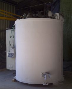 Cylindrical bell type electric kilns